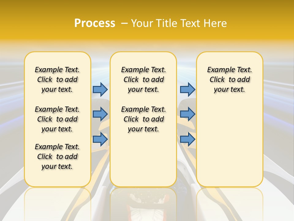 A Car Driving Down A Road With A Sky Background PowerPoint Template