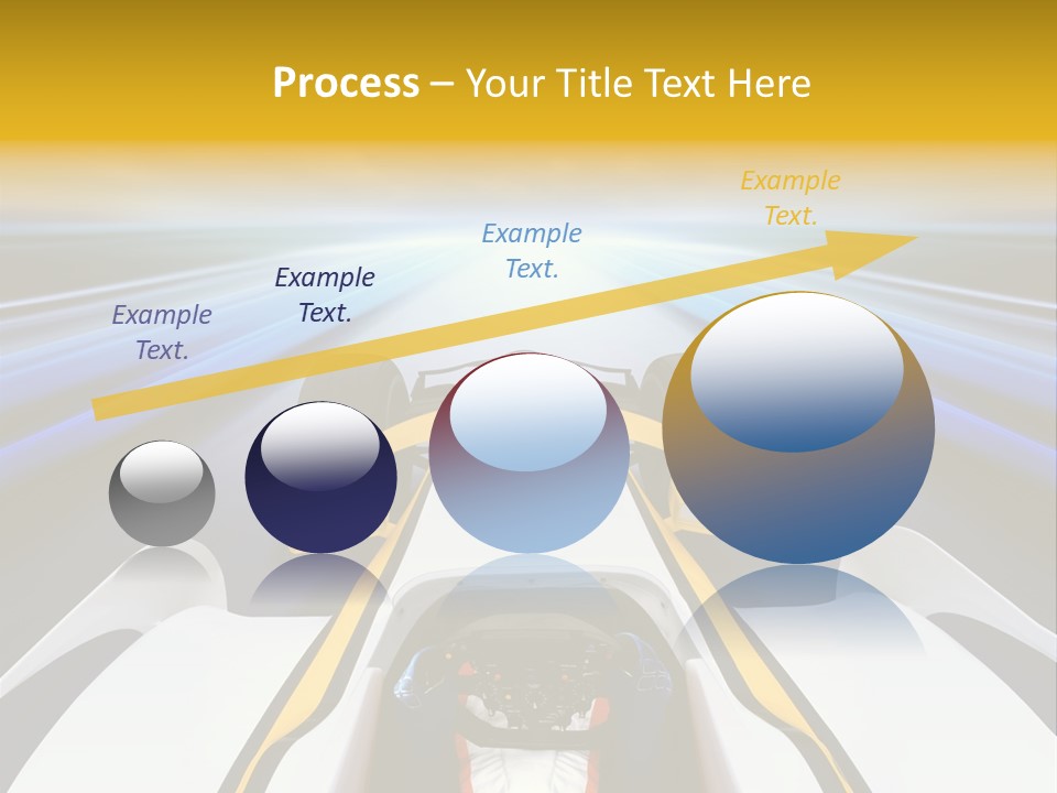 A Car Driving Down A Road With A Sky Background PowerPoint Template