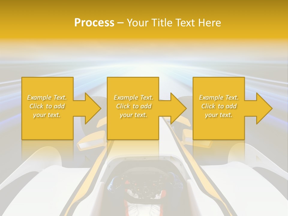 A Car Driving Down A Road With A Sky Background PowerPoint Template