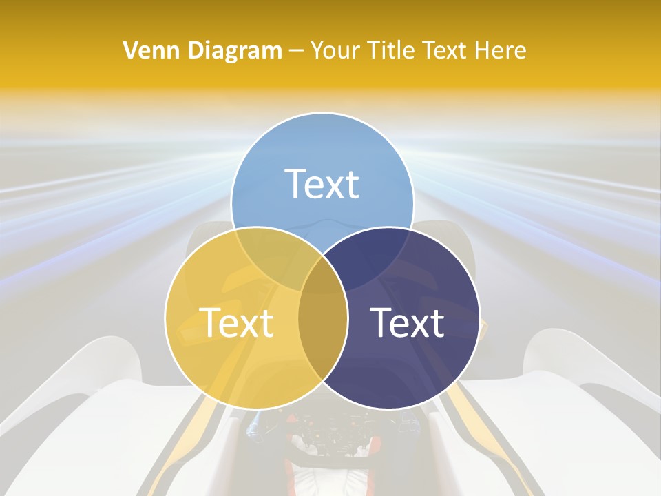 A Car Driving Down A Road With A Sky Background PowerPoint Template