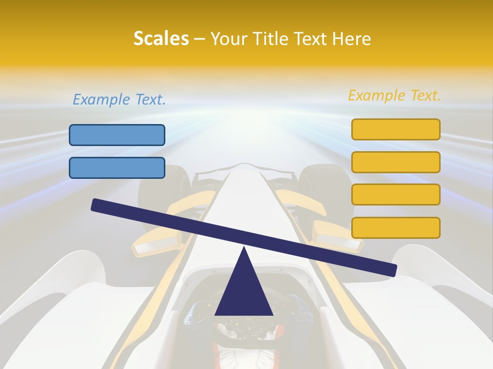 A Car Driving Down A Road With A Sky Background PowerPoint Template