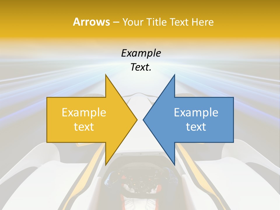 A Car Driving Down A Road With A Sky Background PowerPoint Template