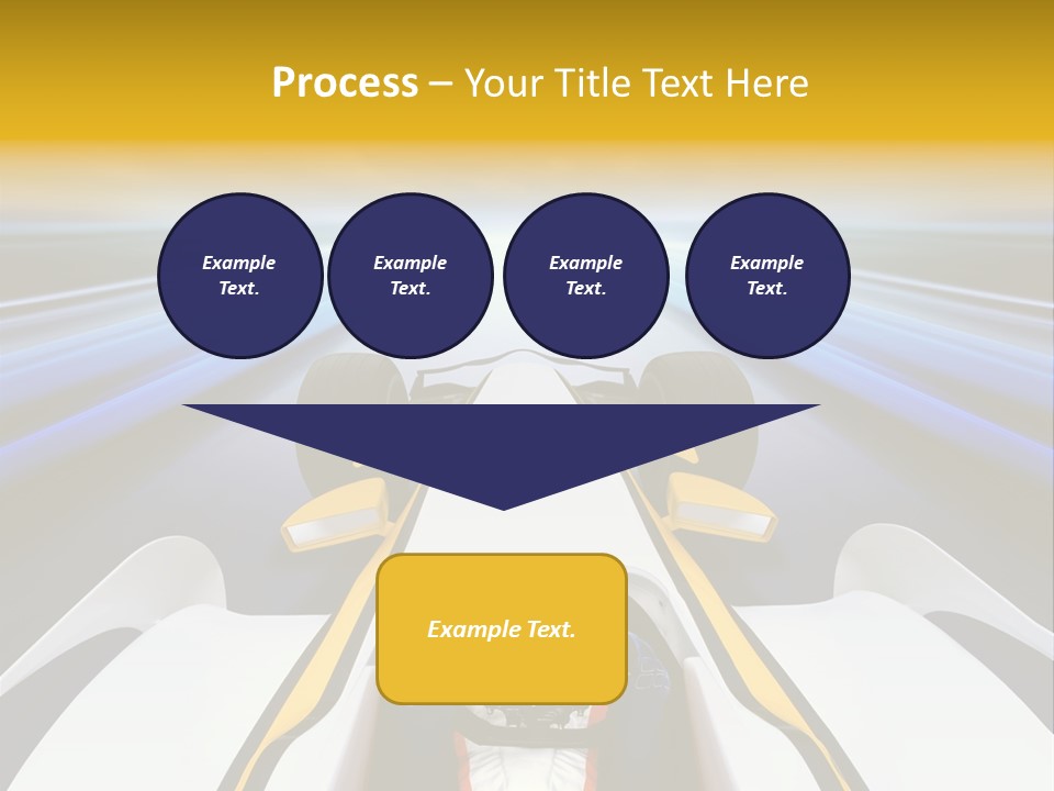 A Car Driving Down A Road With A Sky Background PowerPoint Template