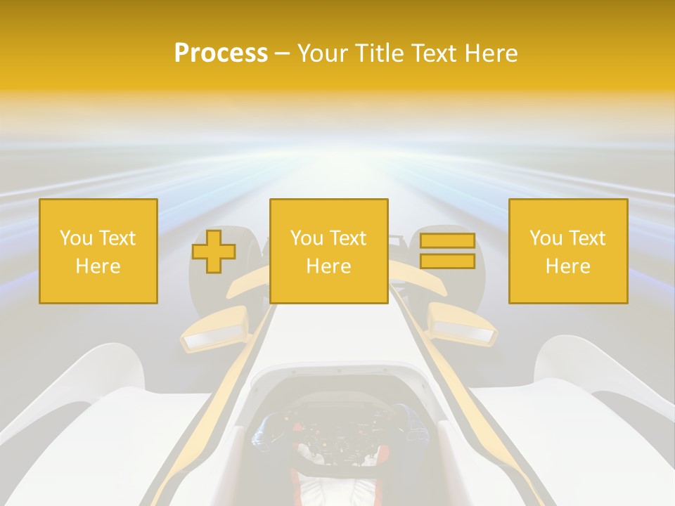 A Car Driving Down A Road With A Sky Background PowerPoint Template