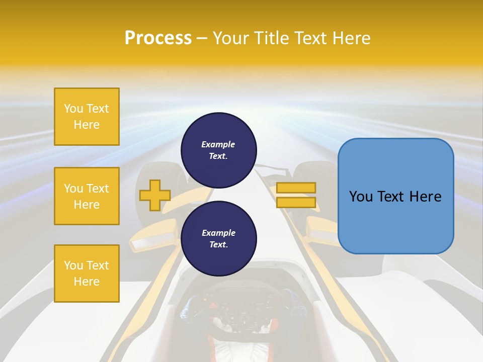 A Car Driving Down A Road With A Sky Background PowerPoint Template