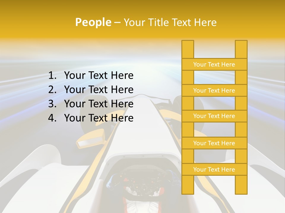 A Car Driving Down A Road With A Sky Background PowerPoint Template