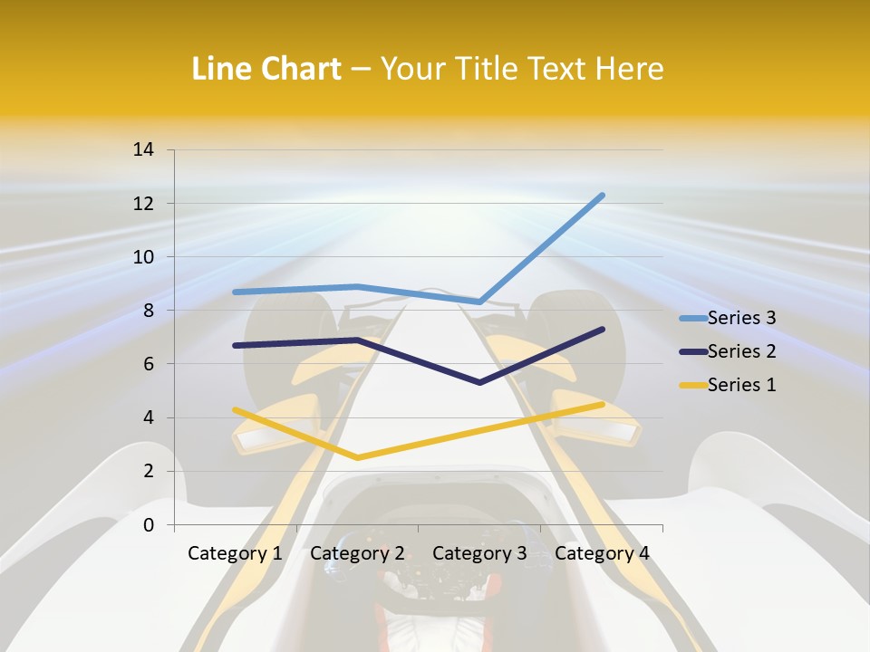 A Car Driving Down A Road With A Sky Background PowerPoint Template