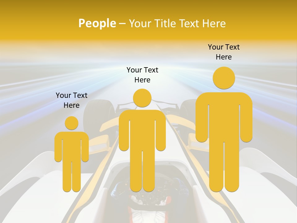 A Car Driving Down A Road With A Sky Background PowerPoint Template