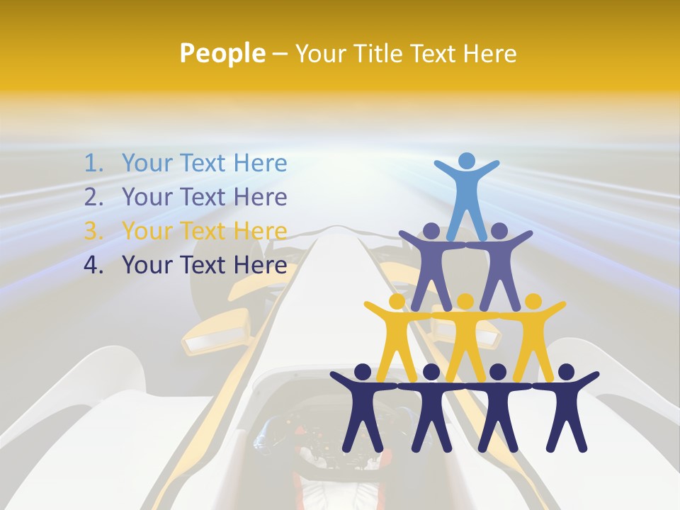 A Car Driving Down A Road With A Sky Background PowerPoint Template