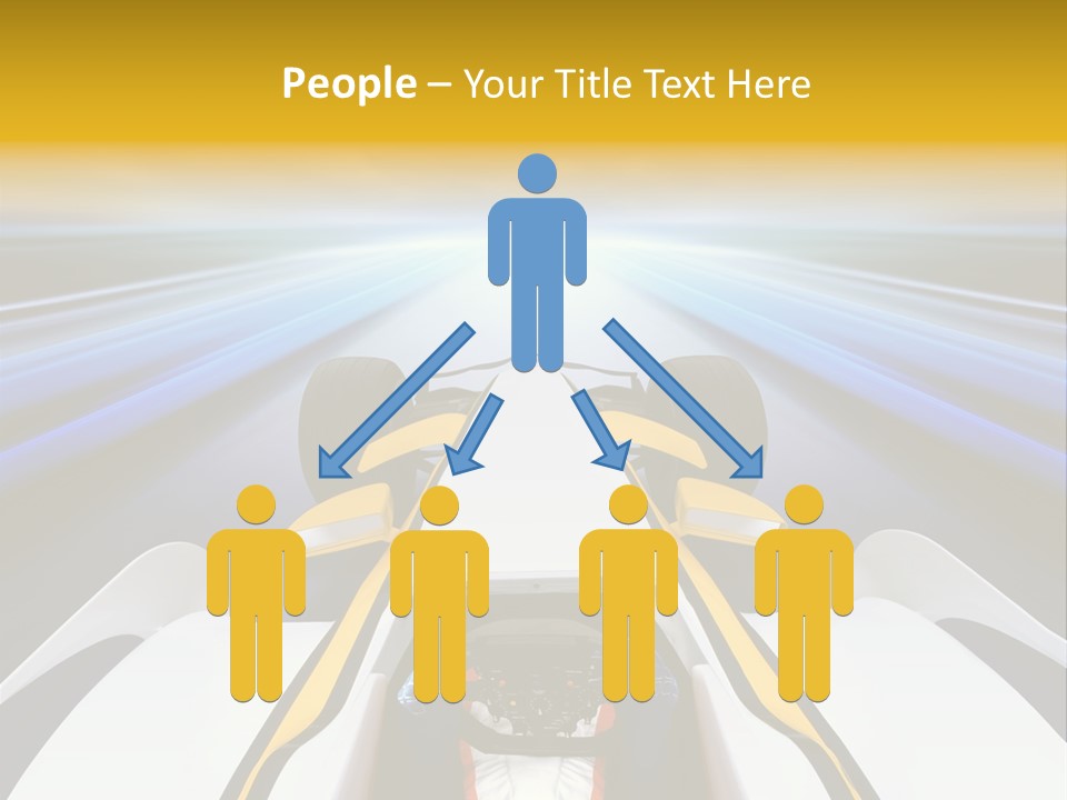 A Car Driving Down A Road With A Sky Background PowerPoint Template