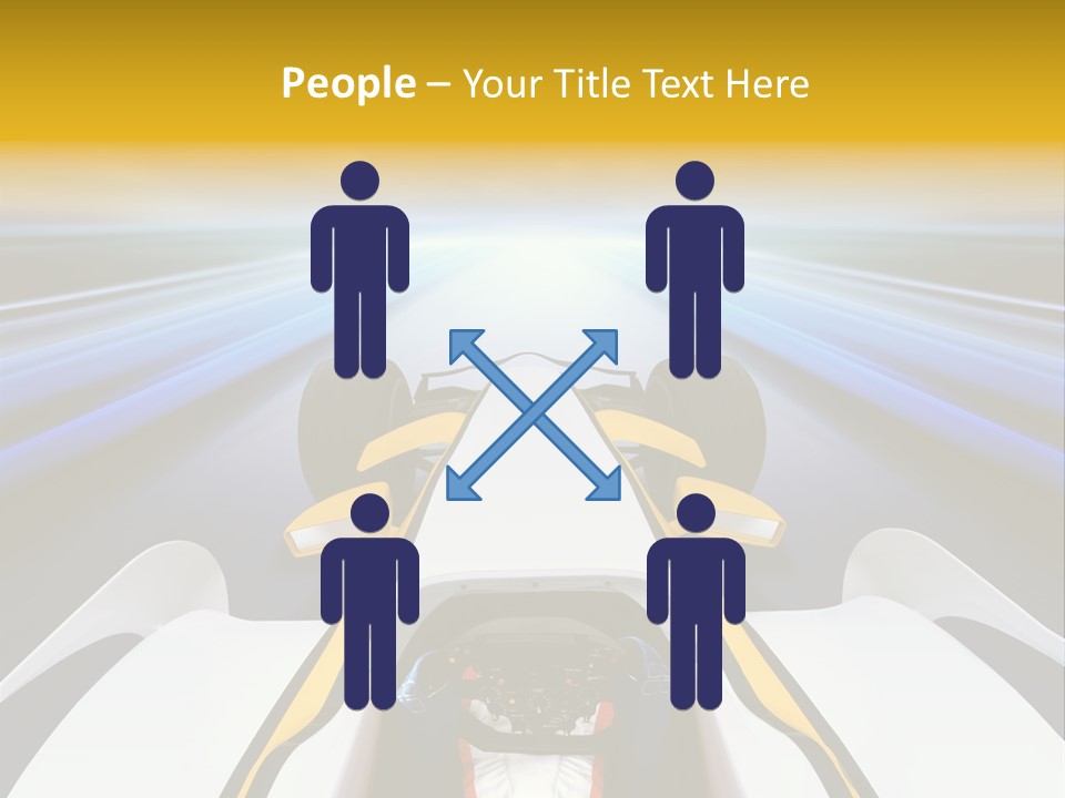 A Car Driving Down A Road With A Sky Background PowerPoint Template