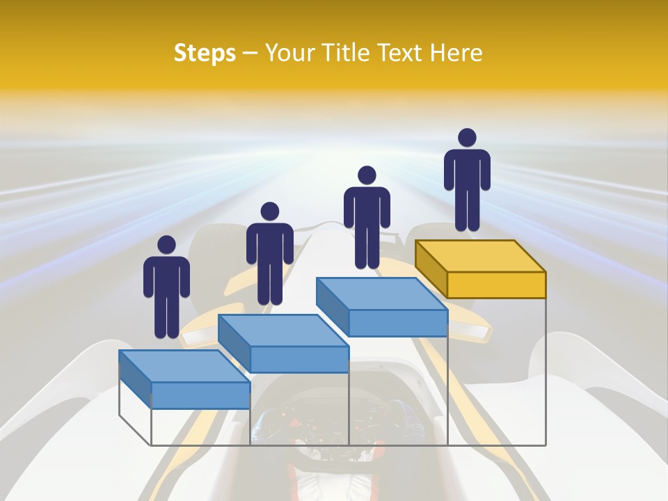 A Car Driving Down A Road With A Sky Background PowerPoint Template