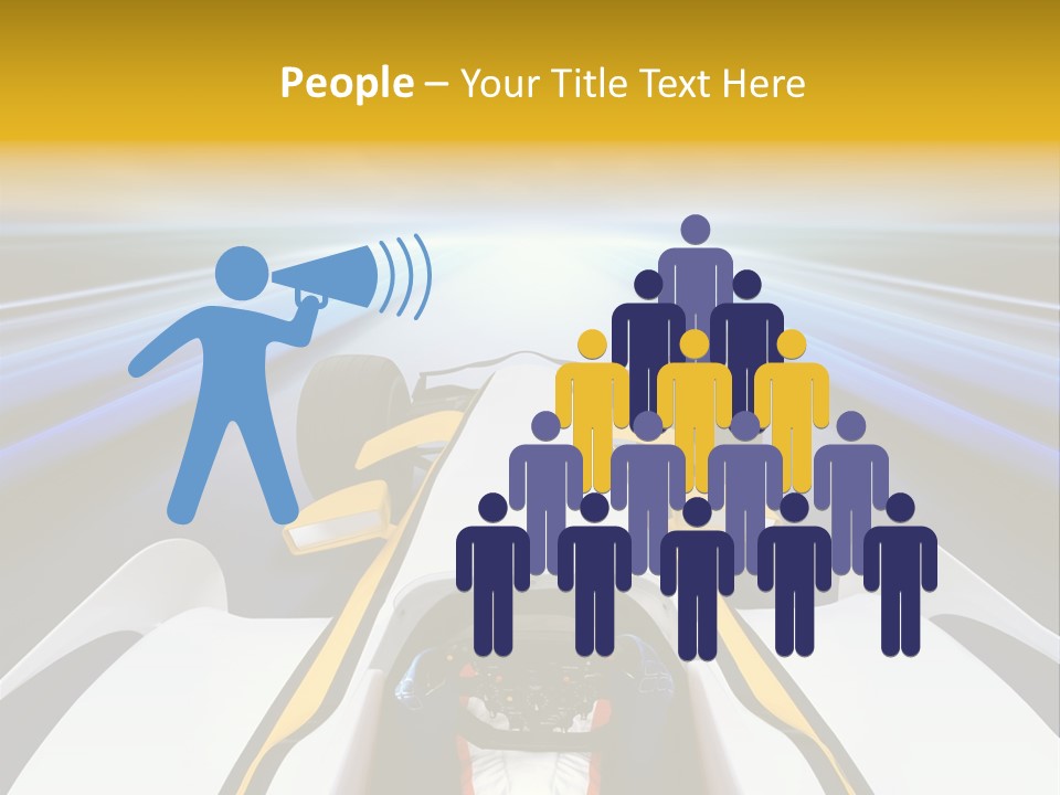 A Car Driving Down A Road With A Sky Background PowerPoint Template