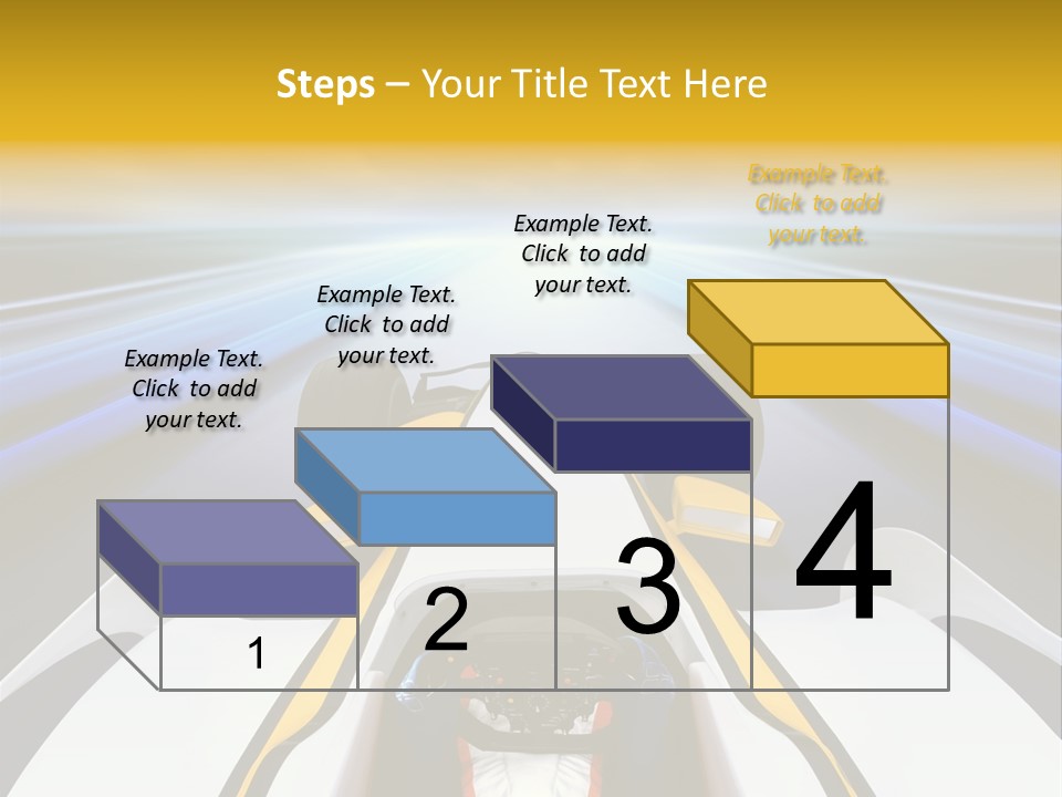 A Car Driving Down A Road With A Sky Background PowerPoint Template