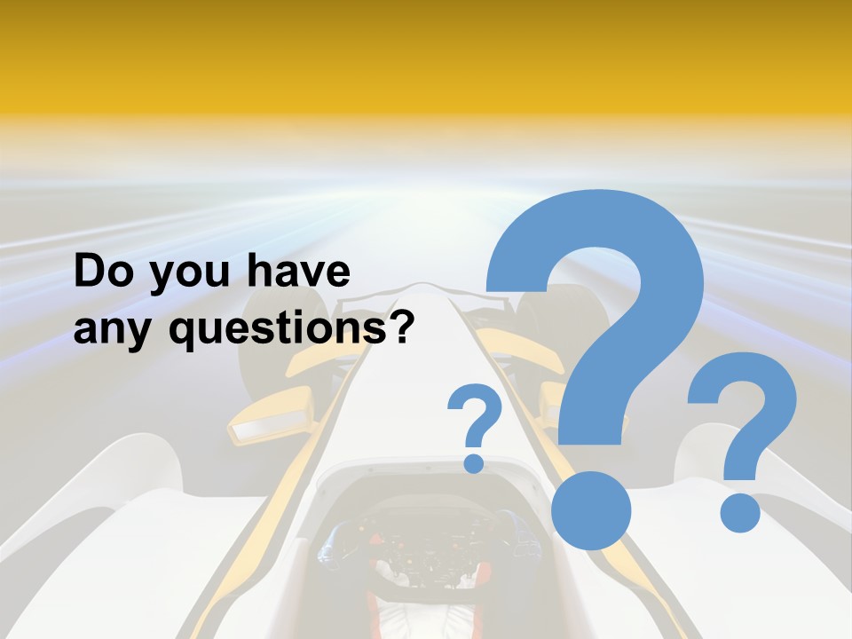 A Car Driving Down A Road With A Sky Background PowerPoint Template