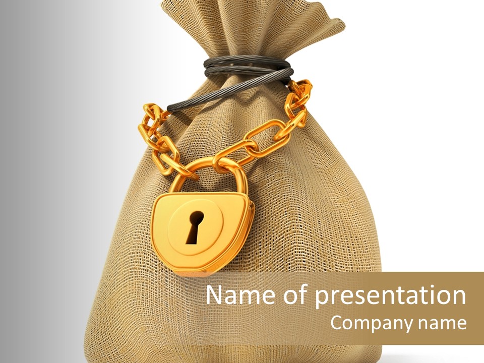 Key Chain Banking PowerPoint Template