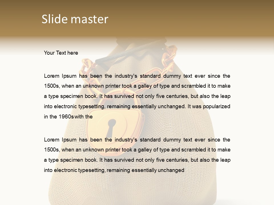 Key Chain Banking PowerPoint Template