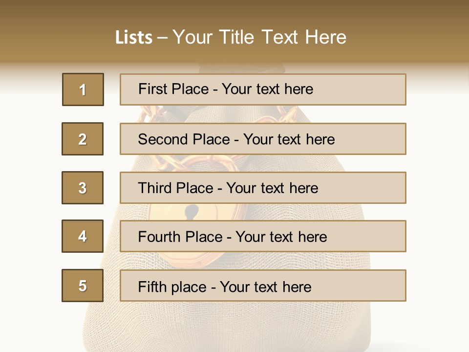 Key Chain Banking PowerPoint Template