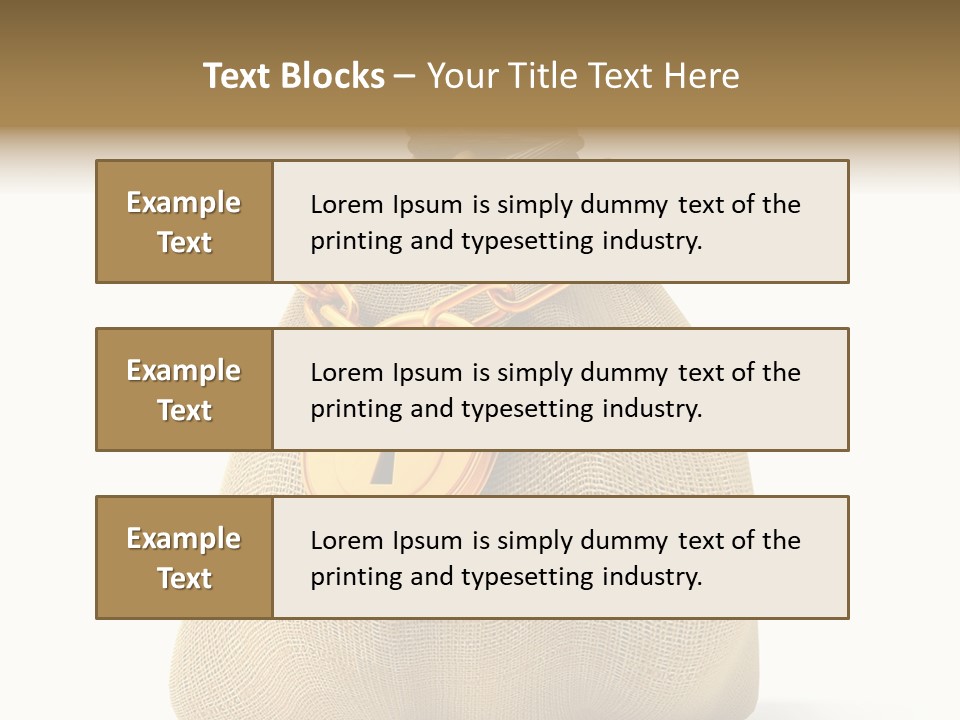 Key Chain Banking PowerPoint Template