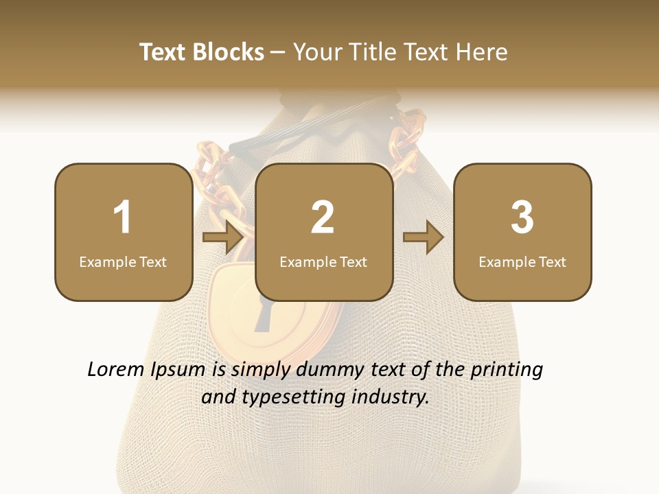 Key Chain Banking PowerPoint Template