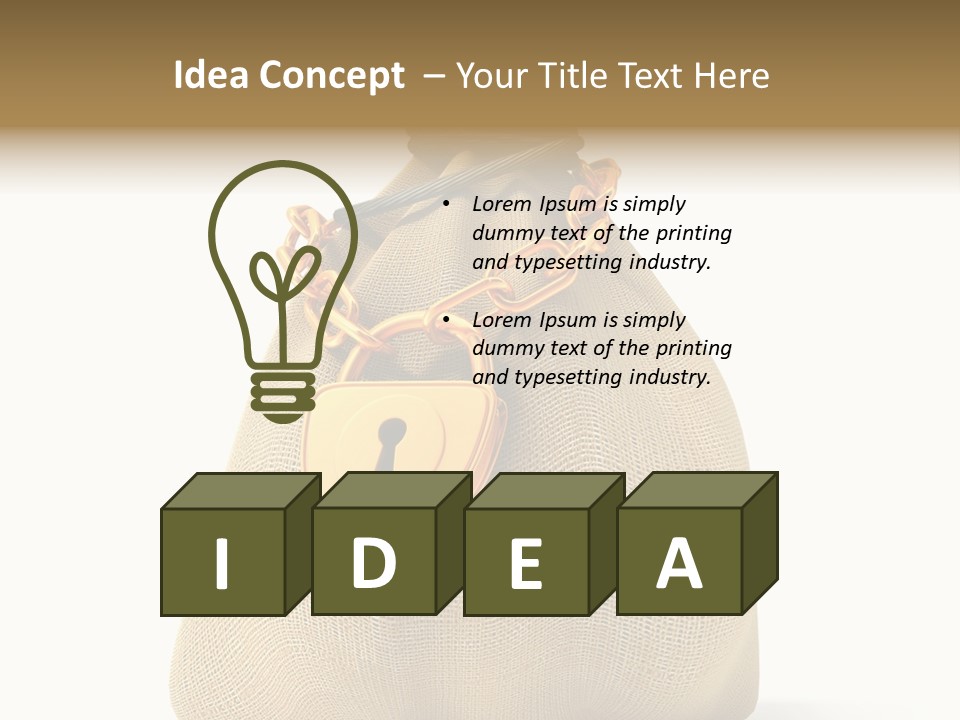 Key Chain Banking PowerPoint Template