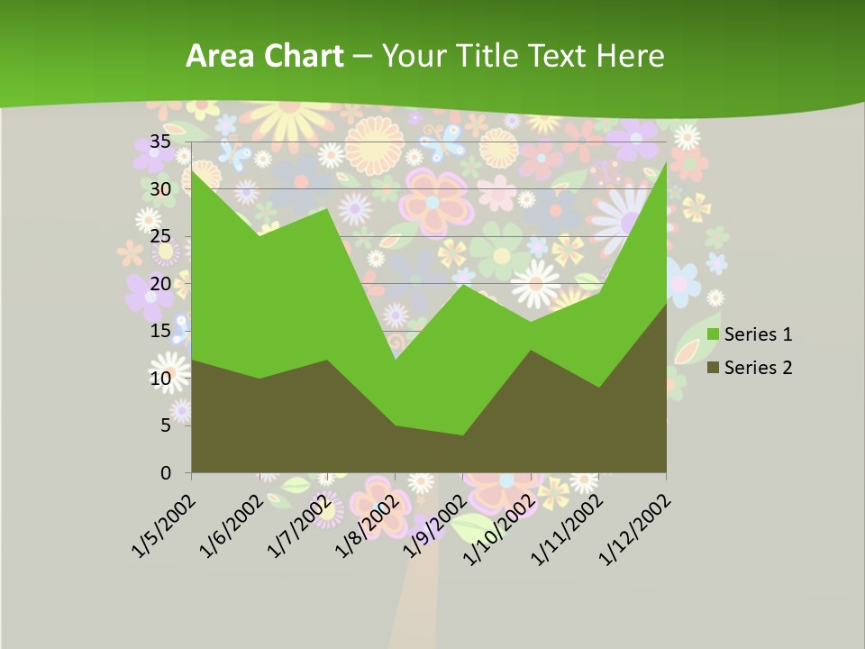 White Decoration Leaf PowerPoint Template