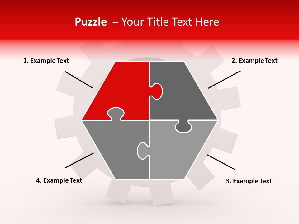A Man Running Through A Gear Wheel With The Word Name Of Presentation On It PowerPoint Template