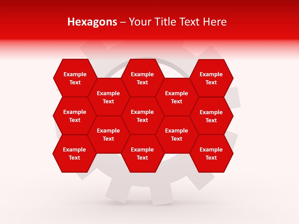 A Man Running Through A Gear Wheel With The Word Name Of Presentation On It PowerPoint Template