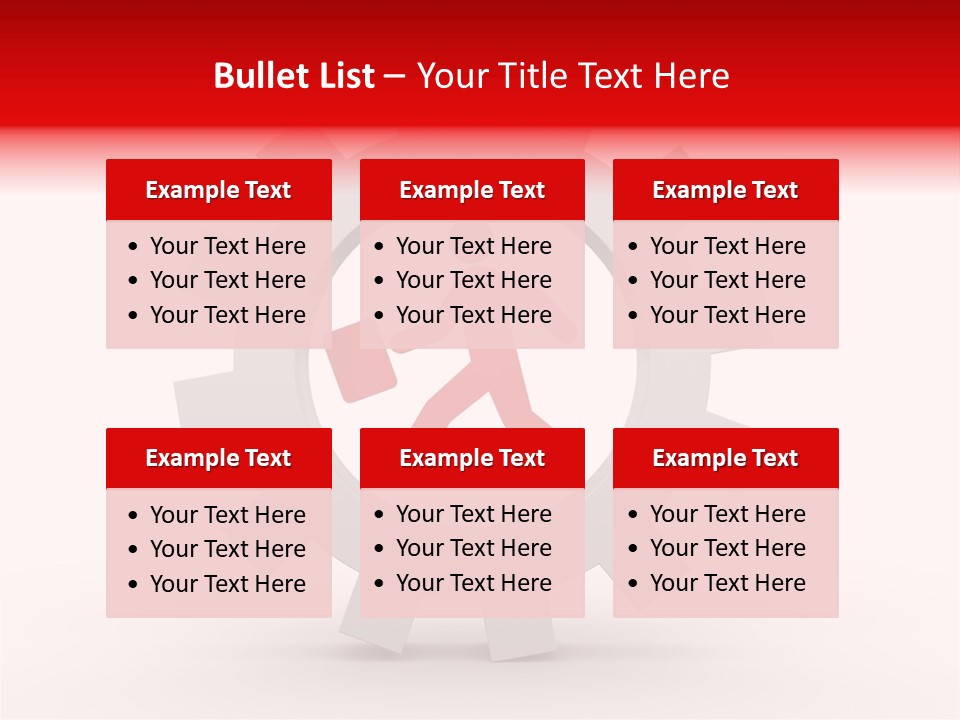 A Man Running Through A Gear Wheel With The Word Name Of Presentation On It PowerPoint Template