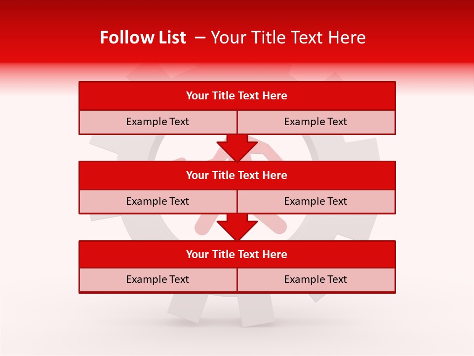 A Man Running Through A Gear Wheel With The Word Name Of Presentation On It PowerPoint Template