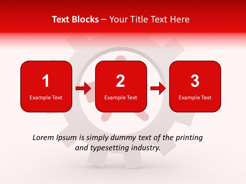 A Man Running Through A Gear Wheel With The Word Name Of Presentation On It PowerPoint Template
