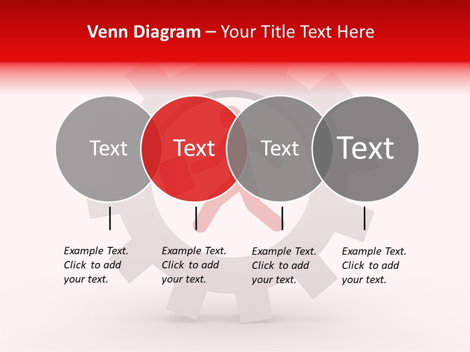 A Man Running Through A Gear Wheel With The Word Name Of Presentation On It PowerPoint Template