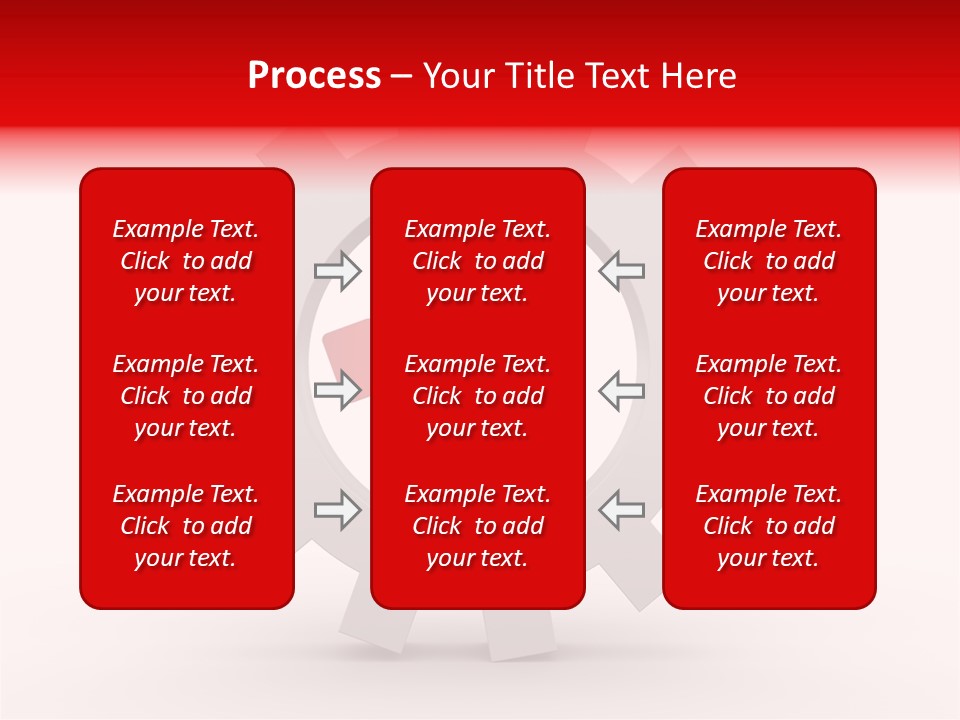 A Man Running Through A Gear Wheel With The Word Name Of Presentation On It PowerPoint Template