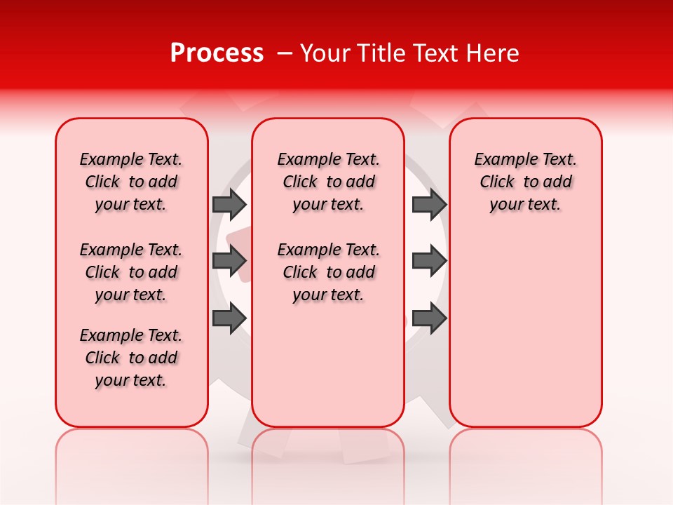 A Man Running Through A Gear Wheel With The Word Name Of Presentation On It PowerPoint Template
