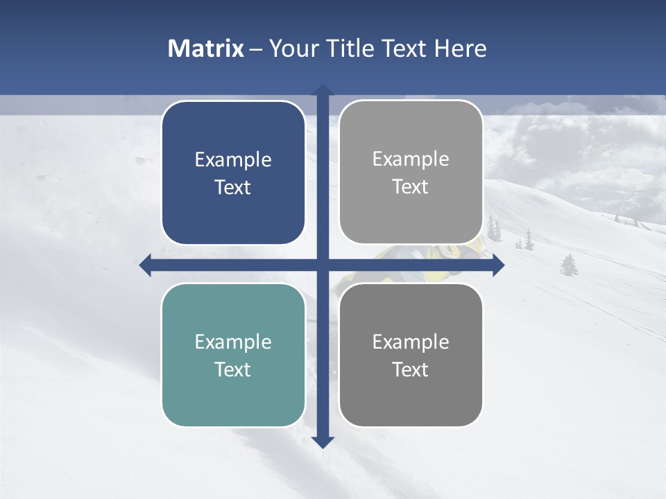 Freeze Mountainside White PowerPoint Template