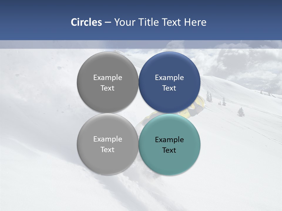 Freeze Mountainside White PowerPoint Template