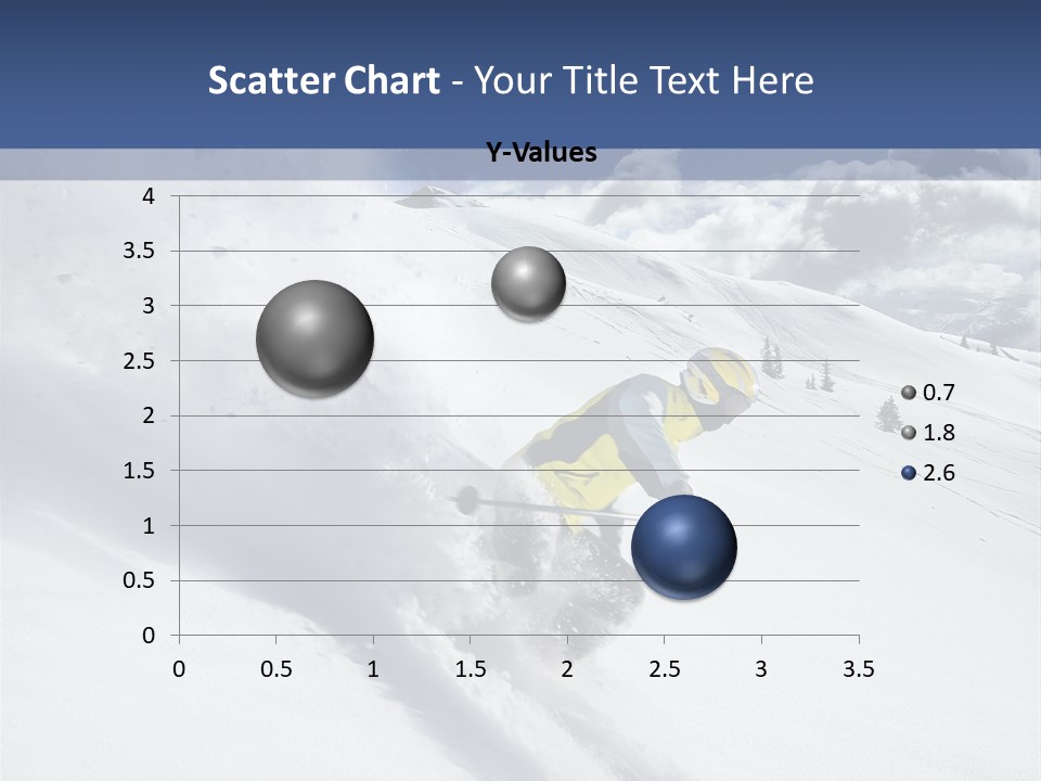 Freeze Mountainside White PowerPoint Template
