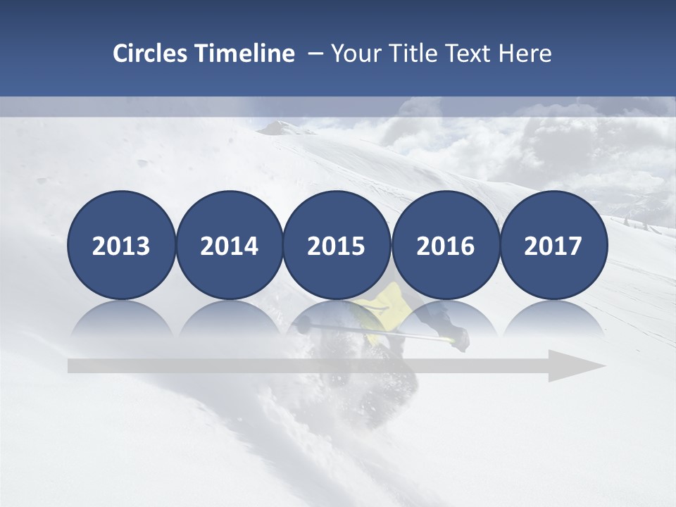 Freeze Mountainside White PowerPoint Template