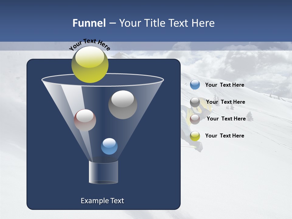Freeze Mountainside White PowerPoint Template