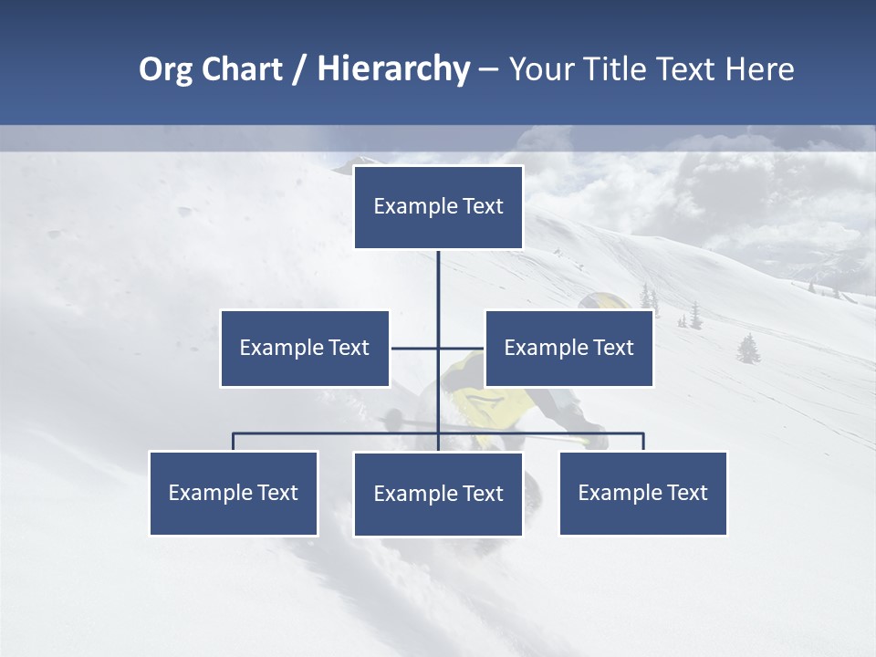 Freeze Mountainside White PowerPoint Template