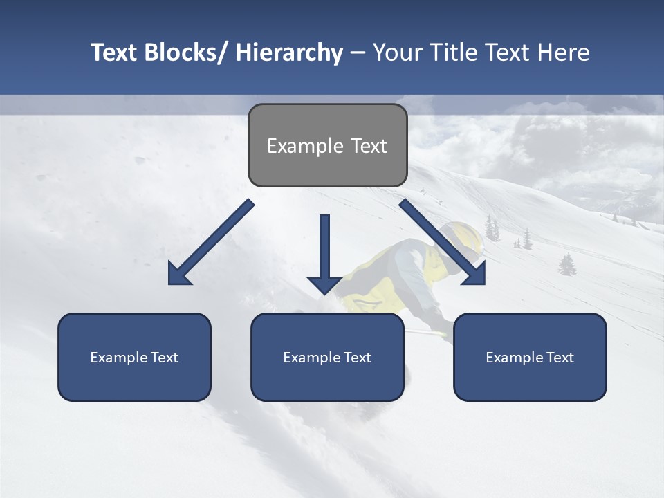 Freeze Mountainside White PowerPoint Template