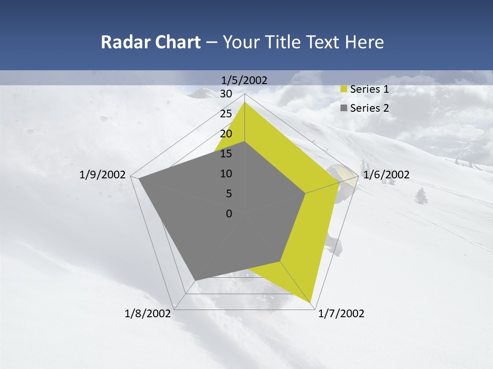 Freeze Mountainside White PowerPoint Template