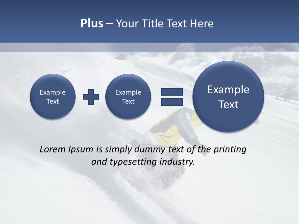 Freeze Mountainside White PowerPoint Template
