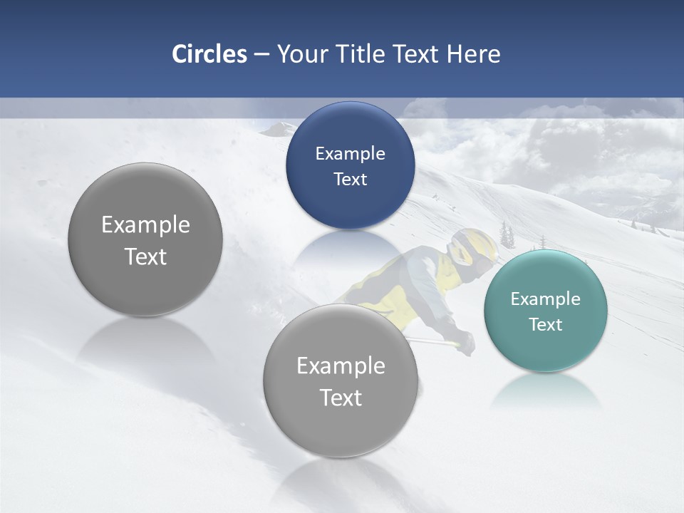 Freeze Mountainside White PowerPoint Template