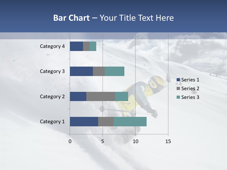 Freeze Mountainside White PowerPoint Template
