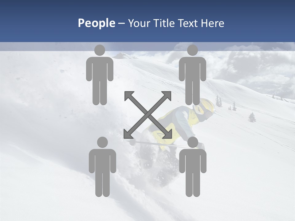 Freeze Mountainside White PowerPoint Template