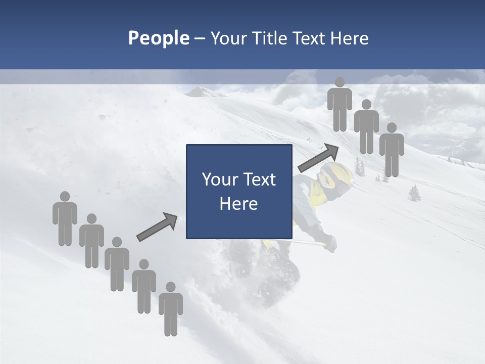 Freeze Mountainside White PowerPoint Template