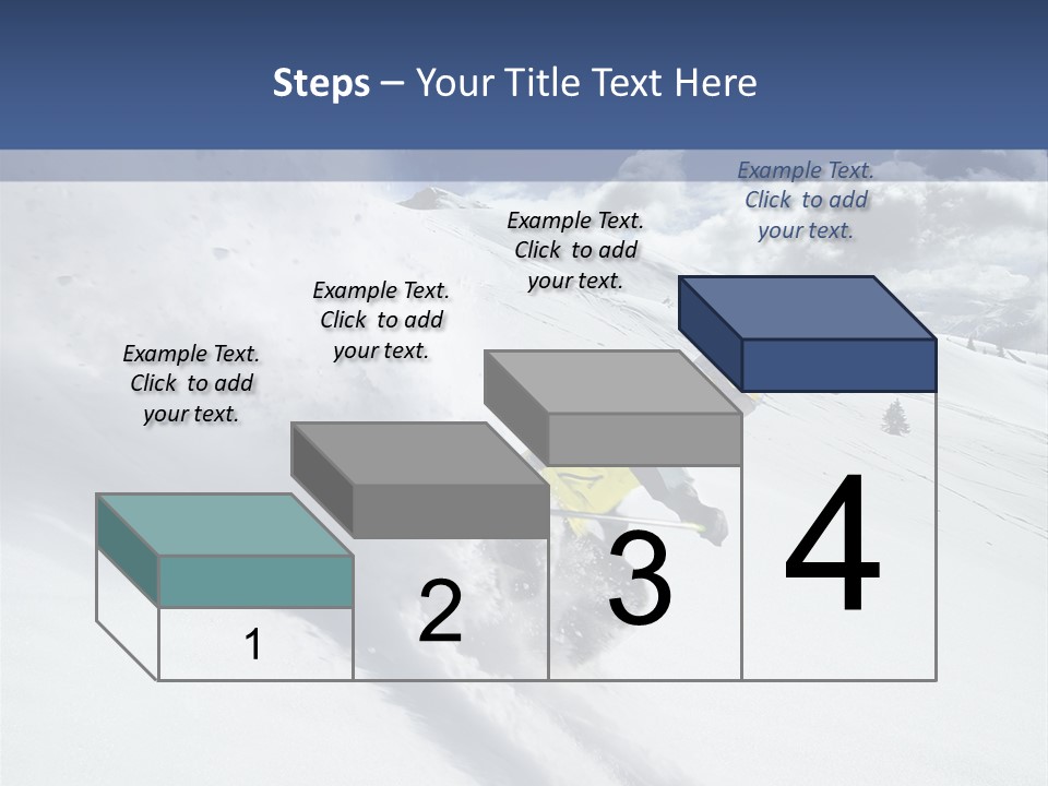 Freeze Mountainside White PowerPoint Template