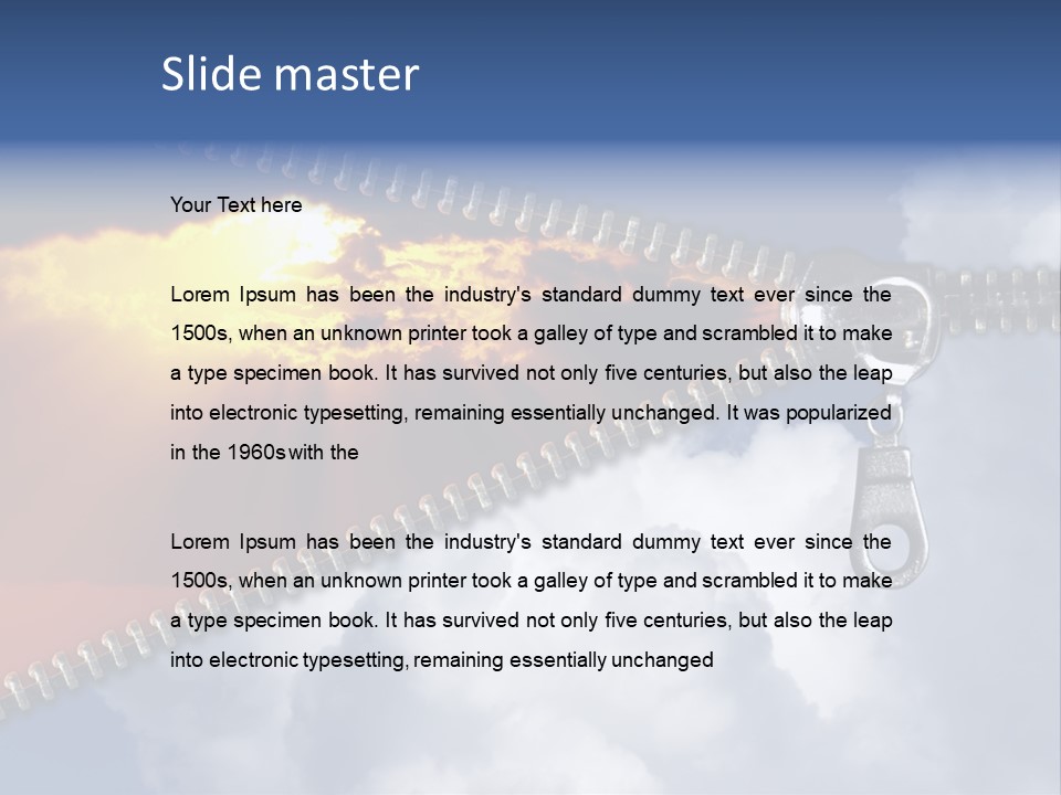 Sunset Sunbeam Beautiful PowerPoint Template