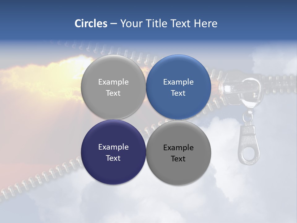 Sunset Sunbeam Beautiful PowerPoint Template